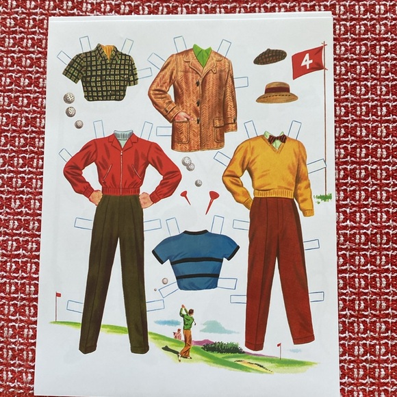 Vintage 1957 Original 1957 2 uncut Mint paper dolls - Picture 2 of 8